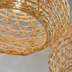Nkuku Beru Rattan Lampshade - Large Conical Bedroom