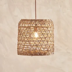 Nkuku Beru Rattan Lampshade - Large Cylinder
