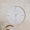 Nkuku Besa Marble Clock - White