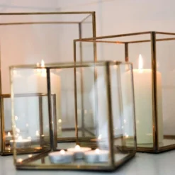 Nkuku Bimala Brass Lantern Home Accessories 9 Nkuku Bimala Brass Lantern Home Accessories