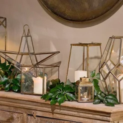 Nkuku Bimala Brass Lantern Home Accessories 10 Nkuku Bimala Brass Lantern Home Accessories