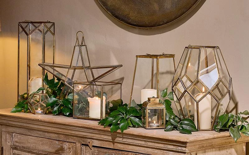 Nkuku Bimala Brass Lantern Home Accessories 6 Nkuku Bimala Brass Lantern Home Accessories