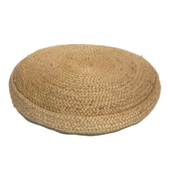 Nkuku Braided Hemp Pouf - Natural Soft Furnishings