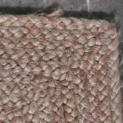 Nkuku Braided Hemp Rug - Natural