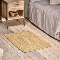 Nkuku Braided Hemp Rug - Small - Natural