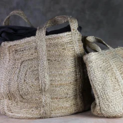 Nkuku Braided Hemp Storage Basket - Natural Soft Furnishings