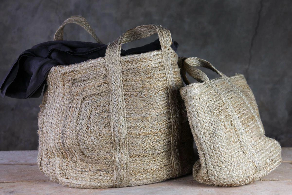 Nkuku Braided Hemp Storage Basket - Natural Soft Furnishings 4 Nkuku Braided Hemp Storage Basket - Natural Soft Furnishings