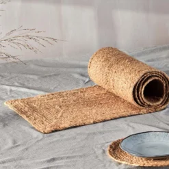 Nkuku Braided Hemp Table Runner Hemp Rugs & Accessories