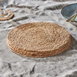 Nkuku Braided Hemp Tablemats - Natural (Set Of 4)