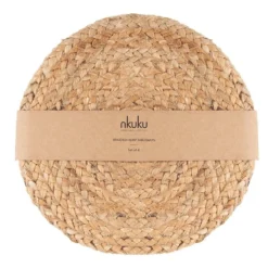 Nkuku Braided Hemp Tablemats - Natural (Set Of 4)