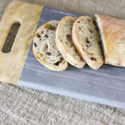 Nkuku Serveware Bwari Marble Platter - Grey