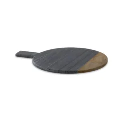 Nkuku Serveware Bwari Round Marble Board - Small - Grey