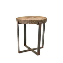 Nkuku Chakala Wooden Side Table Living Room