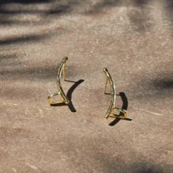 Nkuku Jewellery Gifts Chandpara Ear Climber Pair