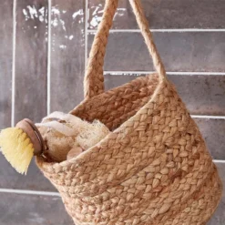 Nkuku New Arrivals Chapad Hemp Wide Wall Hung Basket