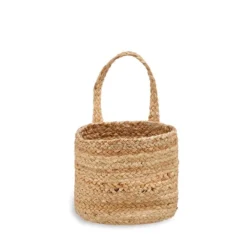 Nkuku New Arrivals Chapad Hemp Wide Wall Hung Basket