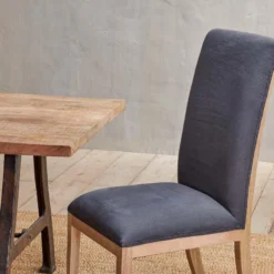 Nkuku Chapora Linen Dining Chairs - Charcoal (Set Of 2) Kitchen & Dining Room 13 Nkuku Chapora Linen Dining Chairs - Charcoal (Set Of 2) Kitchen & Dining Room