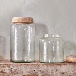 Nkuku Charal Storage Jar - Clear