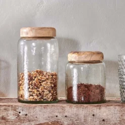 Nkuku Charal Storage Jar - Clear