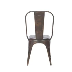 Nkuku Kitchen & Dining Room Chari Industrial Chair Distressed Black