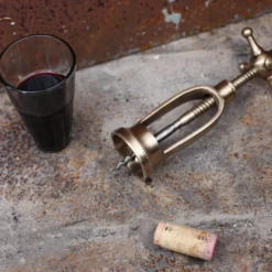 Nkuku Chiri Vintage Gold Corkscrew Table Accessories