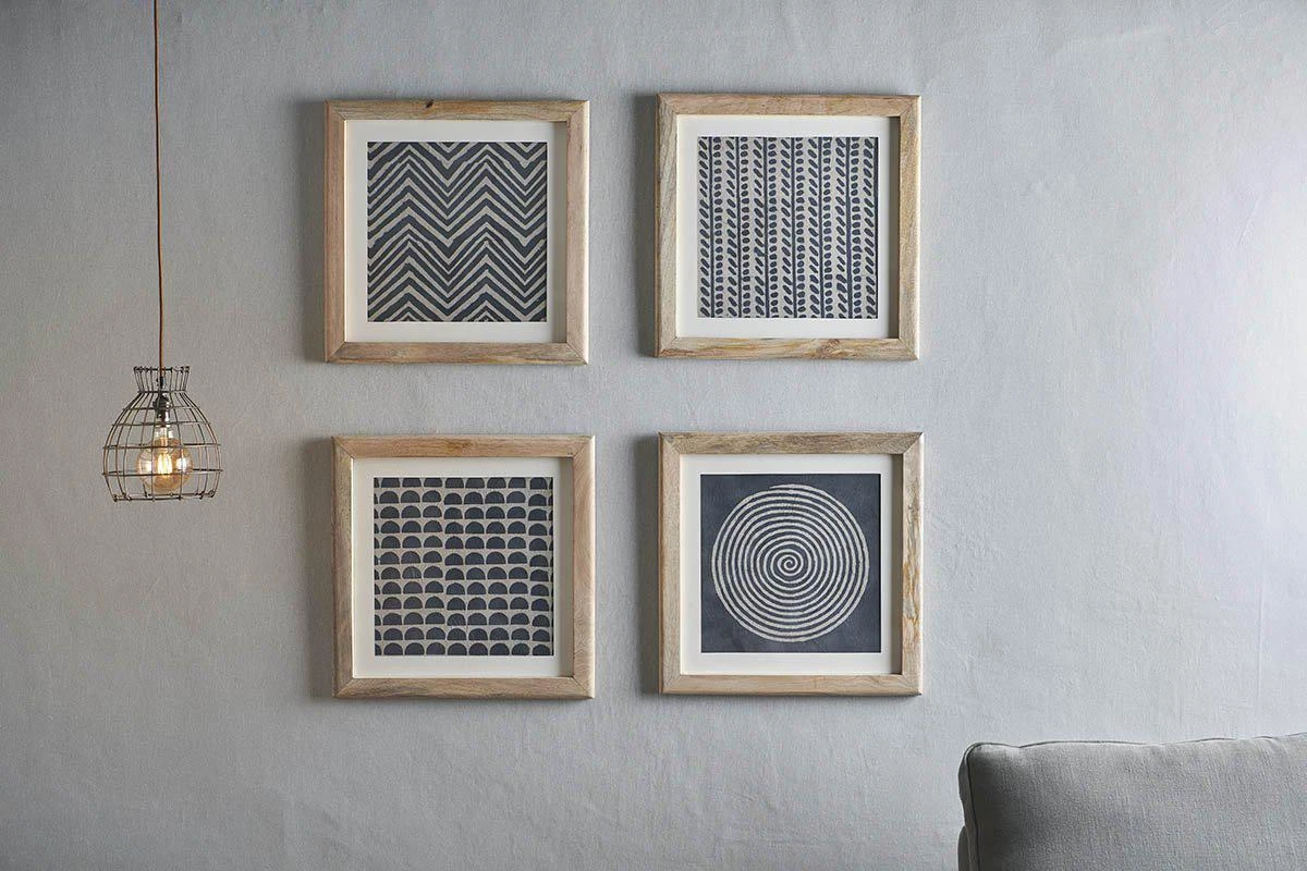 Nkuku Home Accessories Dabu Block Printed Spiral 5 Nkuku Home Accessories Dabu Block Printed Spiral