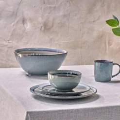 Nkuku Sale Dakara Ceramic Serving Bowl - Grey