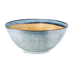 Nkuku Dakara Ceramic Serving Bowl - Mustard Sale