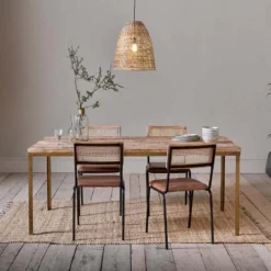 Nkuku Danali Mango Wood Dining Table Kitchen & Dining Room