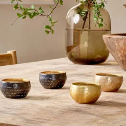 Nkuku Darani Tealights - Antique Brass (Set Of 2) New Arrivals