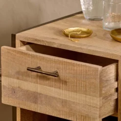 Nkuku Dasai Mango Wood Bedside Table