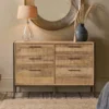 Nkuku Living Room Dasai Mango Wood Chest Of Drawers