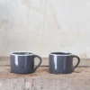 Nkuku Tableware Datia Large Mug - Slate (Set Of 2)
