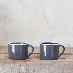 Nkuku Tableware Datia Large Mug - Slate (Set Of 2)