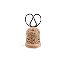 Nkuku Dende Wooden Bobbin With String & Scissors Planters & Vases 7 Nkuku Dende Wooden Bobbin With String & Scissors Planters & Vases