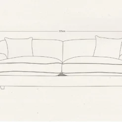 Nkuku Living Room Deni Grand Sofa
