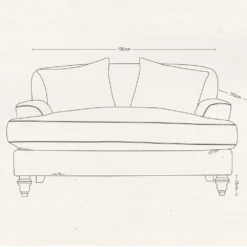 Nkuku Deni Love Seat Living Room