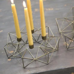 Nkuku Derwala Geometric Candle Holder