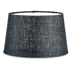 Nkuku Dia Jute Lampshade - Ink Living Room