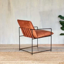 Nkuku Durium Leather Lounger - Aged Tan 12 Nkuku Durium Leather Lounger - Aged Tan