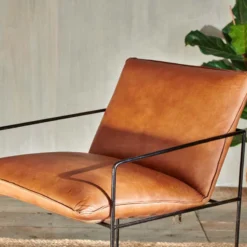 Nkuku Durium Leather Lounger - Aged Tan 14 Nkuku Durium Leather Lounger - Aged Tan
