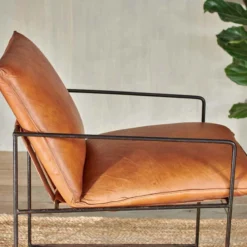 Nkuku Durium Leather Lounger - Aged Tan 15 Nkuku Durium Leather Lounger - Aged Tan