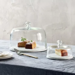 Nkuku Duru Marble Cake Dome Table Accessories