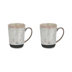 Nkuku Tableware Edo Large Mug - Slate (Set Of 2)