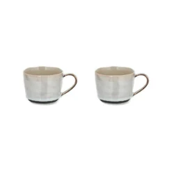 Nkuku Edo Small Mug - Slate (Set Of 2)