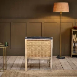 Nkuku Elbu Velvet Armchair - Moss