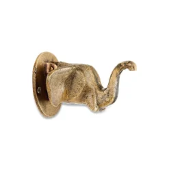 Nkuku Home Accessories Elephant Door Knocker - Antique Brass