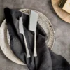 Nkuku Ena Cheese Knife Set - Brushed Silver (Set Of 2) Tableware