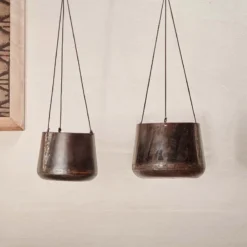 Nkuku Endo Reclaimed Iron Hanging Planter