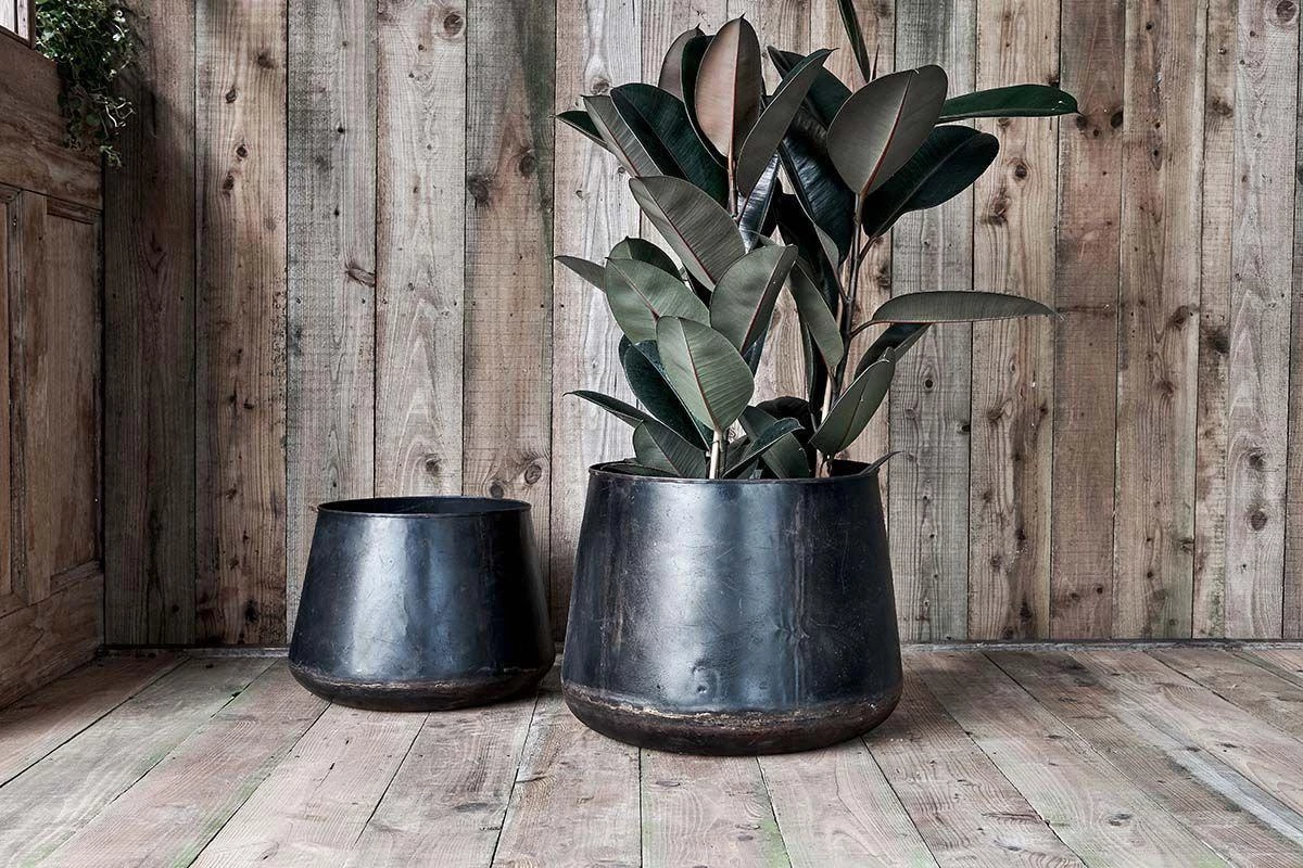 Nkuku Endo Reclaimed Iron Planter Home Accessories 3 Nkuku Endo Reclaimed Iron Planter Home Accessories
